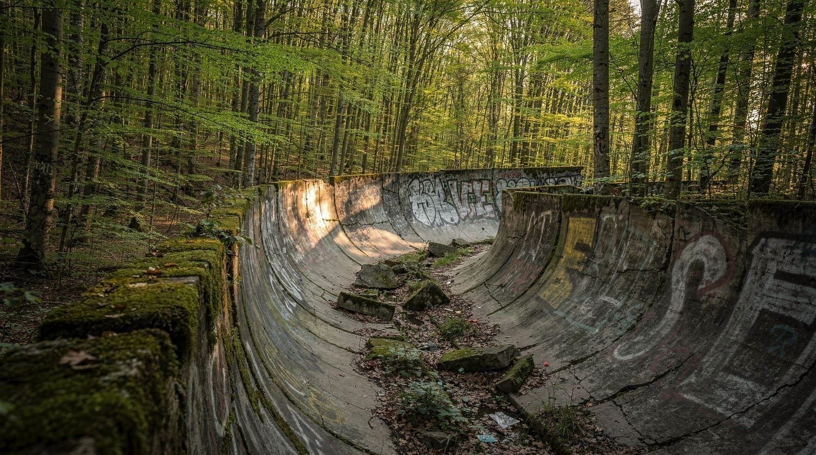 The bobsleigh track today