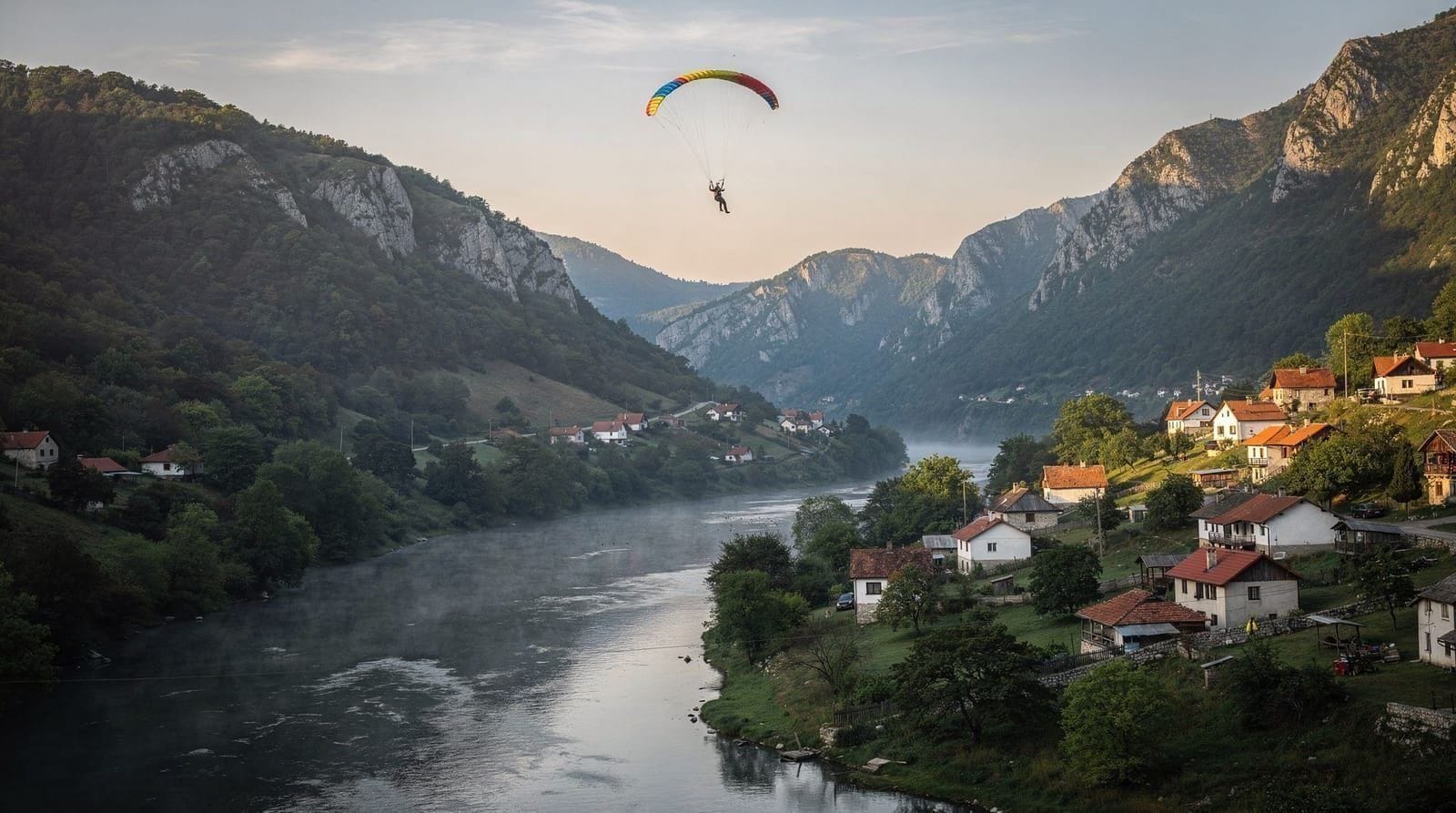 Parapendio vicino a Sarajevo: voli in tandem da Bjelašnica