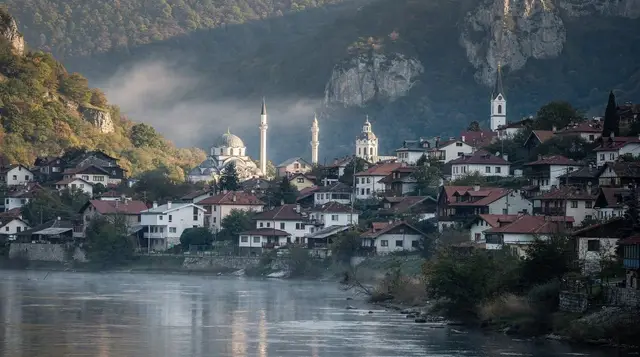 Sarajevo's four faiths walk: mosque, church, cathedral and synagogue