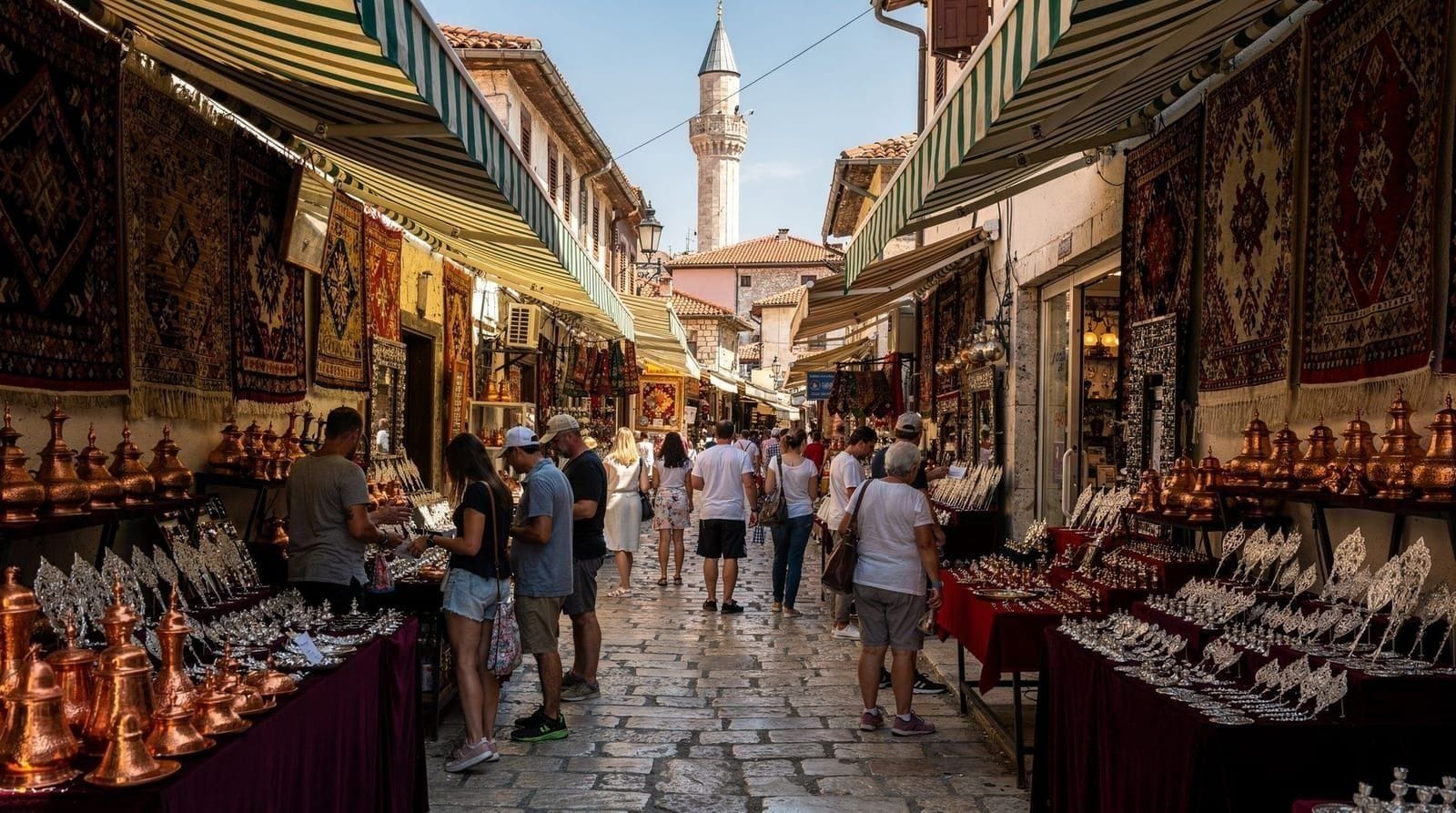 Toeristenvalkuilen in Sarajevo om te kennen