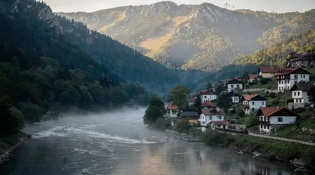 Skiing near Sarajevo